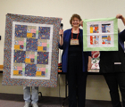 Cathy Hanson, "2 community quilts"